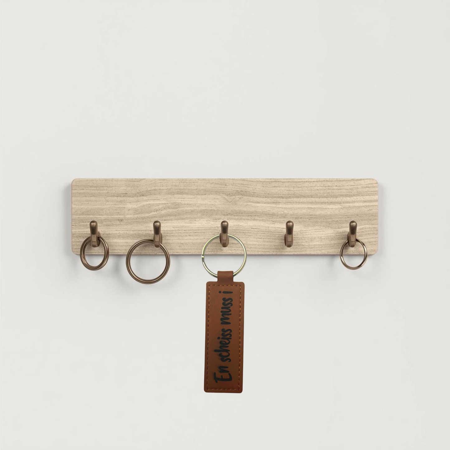 Leder-Schlüsselanhänger-en scheiss