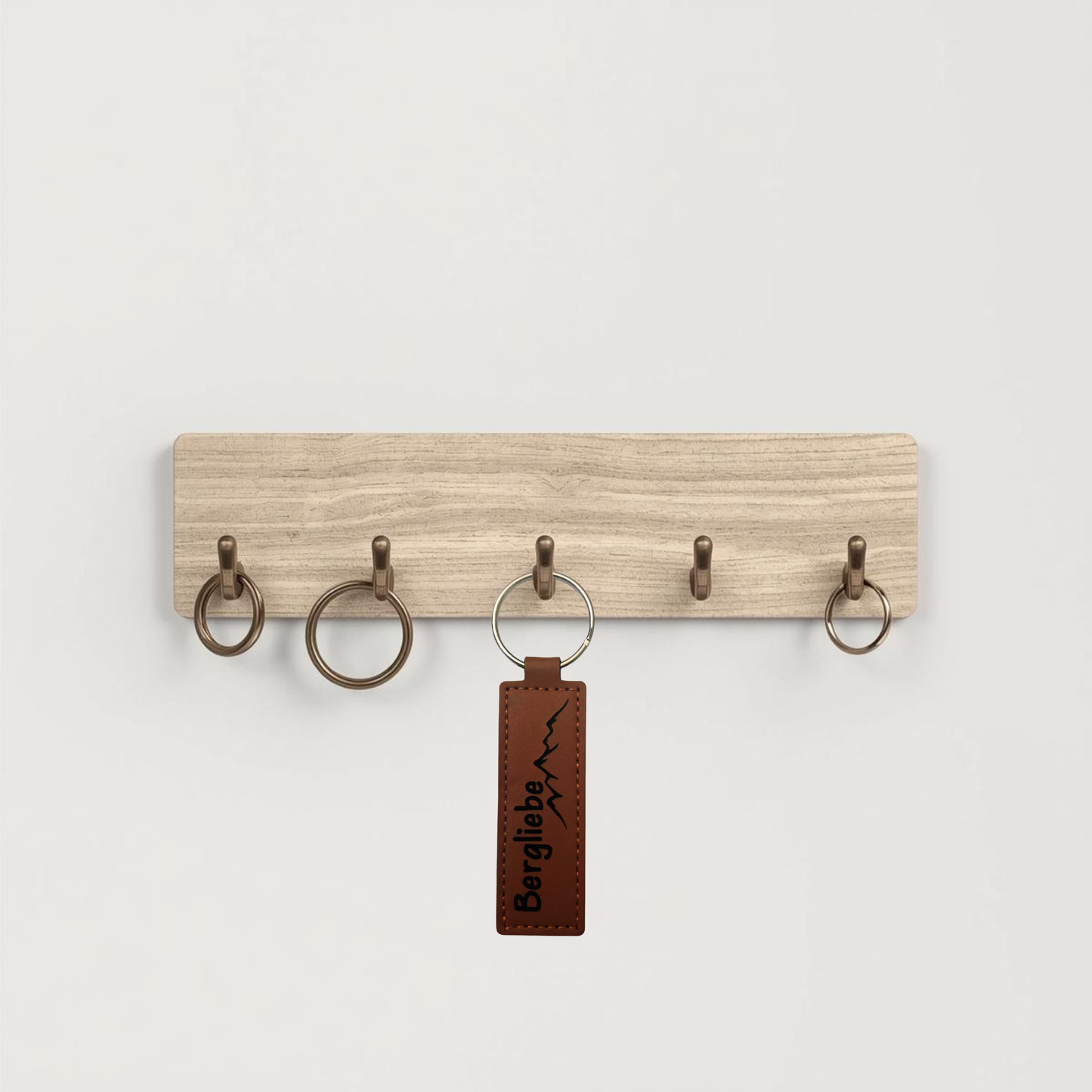 Leder-Schlüsselanhänger-Bergliebe