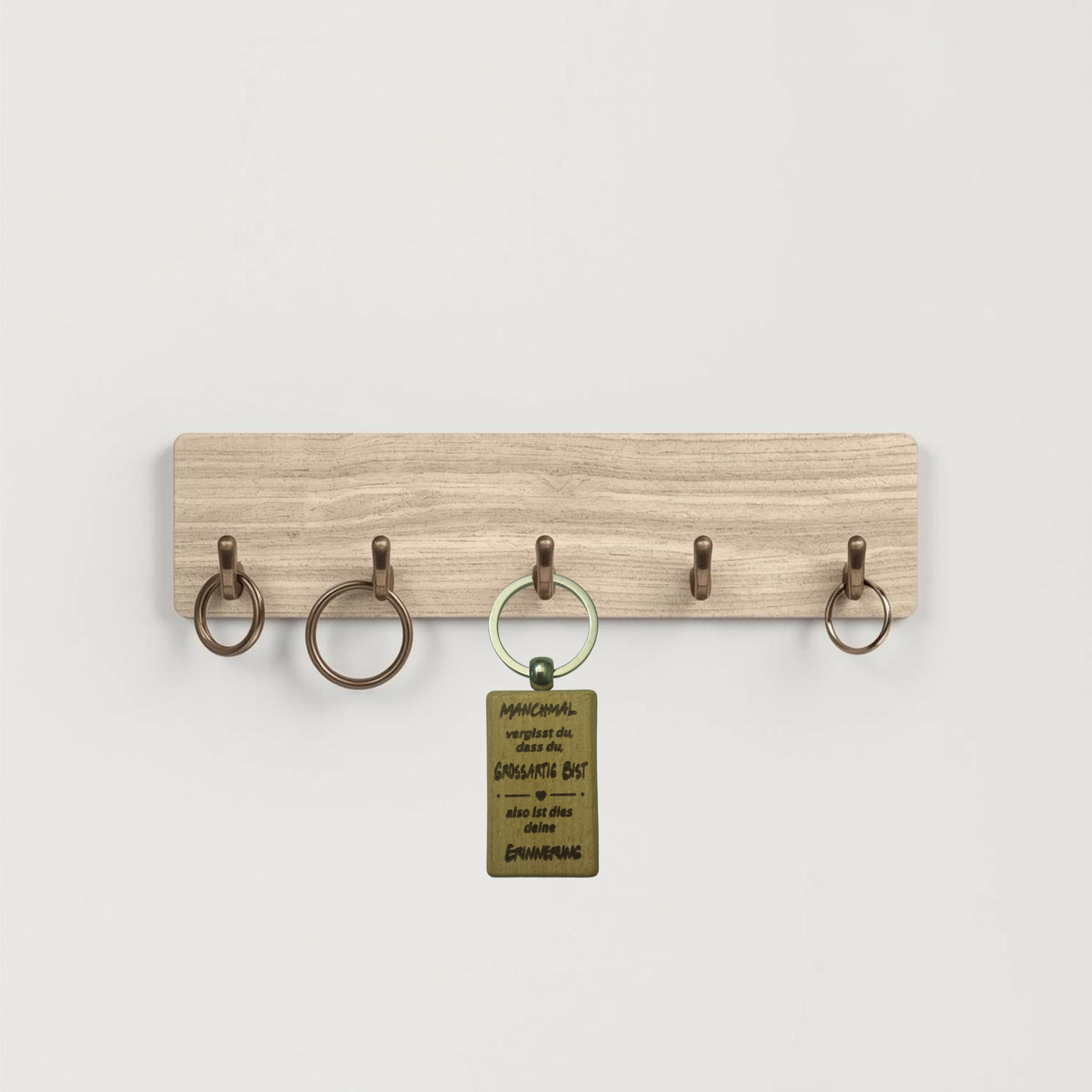 Holz-Schlüsselanhänger-Grossartig