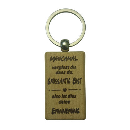 Holz-Schlüsselanhänger-Grossartig